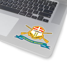 Load image into Gallery viewer, Kiss-Cut Stickers - Army - 6th Infantry Regiment - DUI w Br - Ribbon X 300
