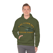 Load image into Gallery viewer, Unisex Heavy Blend™ Hooded Sweatshirt - Army - M107 - 175mm Gun - Artillery Veteran