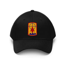 Load image into Gallery viewer, Unisex Twill Hat - 57th Artillery Brigade - Shoulder Sleeve Insignia (SSI) without Text - Direct to Garment (DTG) Printed