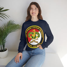 Load image into Gallery viewer, Unisex Heavy Blend Crewneck Sweatshirt - Army - 3rd Armored Cavalry Regiment DUI - Red White - Blood and Steel
