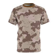 Load image into Gallery viewer, AOP Tee - Military Chocolate Chip Desert Camouflage Shirt
