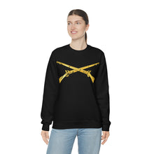 Load image into Gallery viewer, Unisex Heavy Blend Crewneck Sweatshirt - Army - Infantry Branch - Crossed Rifles