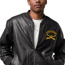 Load image into Gallery viewer, 10th Cavalry with Sabers - Leather Bomber Jacket