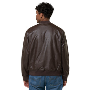10th Cavalry with Sabers - Leather Bomber Jacket
