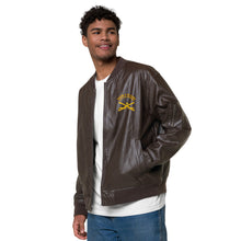 Load image into Gallery viewer, 10th Cavalry with Sabers - Leather Bomber Jacket