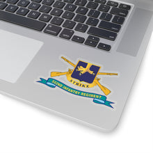 Load image into Gallery viewer, Kiss-Cut Stickers - Army - 502nd Infantry Regiment - DUI w Br - Ribbon X 300