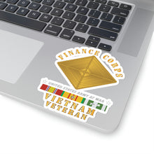 Load image into Gallery viewer, Kiss-Cut Stickers - Army - Finance Corps - Vietnam Vet w VN SVC X300