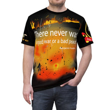 Load image into Gallery viewer, Unisex AOP - Never a Good War or Bad Peace - Don't Tread on Me - Poor Richard