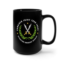 Load image into Gallery viewer, Black Mug 15oz - JTF - Joint Task Force - Operation Inherent Resolve wo Bkgrd