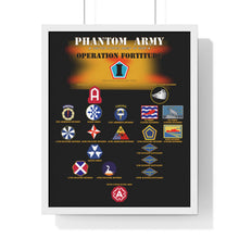 Load image into Gallery viewer, Premium Framed Vertical Poster - Phantom Army (Ghost Army) - Operation Fortitude - World War II