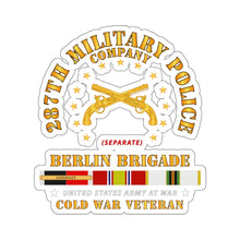 Load image into Gallery viewer, Kiss-Cut Stickers - Army - 287th Military Police Company - Berlin Bde w OCCUPY COLD SVC X 300