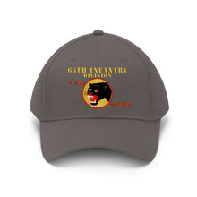 Load image into Gallery viewer, Unisex Twill Hat - 66th Infantry Div - Black Panther - Hat - Direct to Garment (DTG) - Printed
