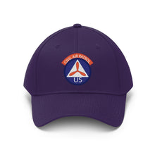 Load image into Gallery viewer, Twill Hat - CAP - Civil Air Patrol Insignia - Hat - Direct to Garment (DTG) - Printed