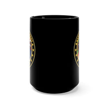 Load image into Gallery viewer, Black Mug 15oz - Army - Ranger Regiment Veteran - Scroll - DUI