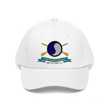Load image into Gallery viewer, Twill Hat - Army - 29th Infantry Division - Shoulder Patch - The Blue and Gray w Br - Ribbon - Hat - Direct to Garment (DTG) - Printed