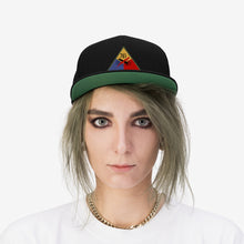 Load image into Gallery viewer, Unisex Flat Bill Hat - 761st Tank Battalion SSI w Name Tape
