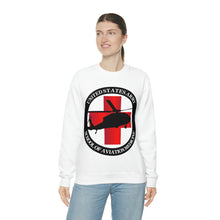 Load image into Gallery viewer, Unisex Heavy Blend Crewneck Sweatshirt - Army MEDEVAC Critical Care Flight Paramedics V1