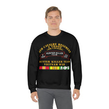 Load image into Gallery viewer, Unisex Heavy Blend Crewneck Sweatshirt - Army - F Troop, 4th Cavalry, Hunter Killer Team, Vietnam War with Vietnam Service Ribbons