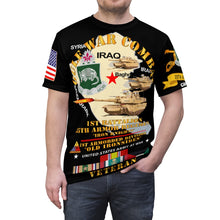 Load image into Gallery viewer, Unisex AOP - 1st Battalion, 35th Armor Regiment - Iron Knights - Gulf War Combat Veteran (CRUCIFIER) (C-14) with Gulf War Service Ribbons
