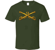 Load image into Gallery viewer, Army - 12th Cavalry Branch Wo Txt Classic T Shirt, Crewneck Sweatshirt, Hoodie, Long Sleeve, Mug