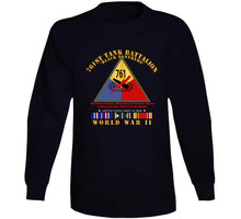 Load image into Gallery viewer, Army - 761st Tank Battalion - Black Panthers - W Ssi Wwii Eu Svc - Long Sleeve Tee