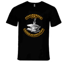 Load image into Gallery viewer, Navy - Rate - Steelworker T Shirt