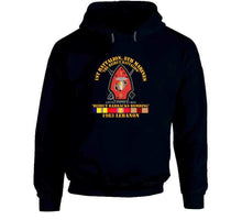 Load image into Gallery viewer, USMC - 1st Battalion, 8th Marines - Beirut Barracks Bombing With Service Ribbons T Shirt, Hoodie and Premium