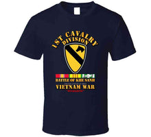 Load image into Gallery viewer, 1st Cavalry Division - (Battle Khe Sanh) with Vietnam War Service Ribbons - T Shirt, Premium and Hoodie