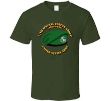 Load image into Gallery viewer, 77th Special Forces Group, (Airborne), Beret with Text - T Shirt, Premium and Hoodie