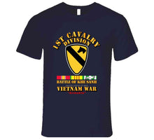 Load image into Gallery viewer, 1st Cavalry Division - (Battle Khe Sanh) with Vietnam War Service Ribbons - T Shirt, Premium and Hoodie