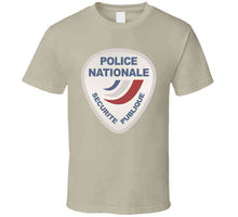 Load image into Gallery viewer, Police Nationale France Police Patch Blanc T Shirt