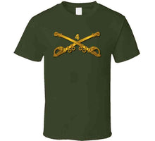 Load image into Gallery viewer, Army - 4th Cavalry Branch Without Text T Shirt - Classic