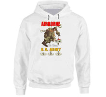 Load image into Gallery viewer, Airborne w Background W Badges T Shirt
