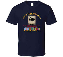 Load image into Gallery viewer, Army - 758th Tank Battalion, "Tuskers", World War II with European Theater Service Ribbons - T Shirt, Premium and Hoodie