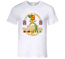 Load image into Gallery viewer, Army - Vietnam Combat Vet - Alpha Battery, 2nd Bn 40th Artillery - 199th Infantry Bde - Vn Svc -T-Shirts - Premium