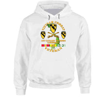 Load image into Gallery viewer, Army - Vietnam Combat Veteran With 1st Cavalry Division, Unit Crest - Hoodie