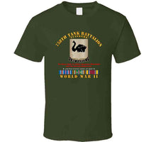 Load image into Gallery viewer, Army - 758th Tank Battalion, "Tuskers", World War II with European Theater Service Ribbons - T Shirt, Premium and Hoodie