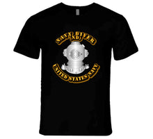 Load image into Gallery viewer, Navy - (Rate) - Navy Diver - T-Shirts - Premium