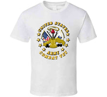 Load image into Gallery viewer, Emblem - US Army Center - Combat Veteran - blk - T-Shirts - Classic