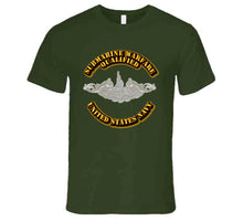 Load image into Gallery viewer, Navy - Submarine Badge - Silver - T-Shirts - Premium