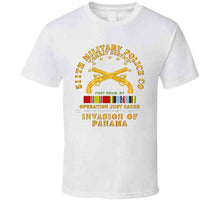 Load image into Gallery viewer, Just Cause - 511th Military Police Company - Fort Drum, New York With Service Ribbons T Shirt, Premium and Hoodie