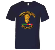 Load image into Gallery viewer, Womens Army Corps Vietnam Era - with National Defense Service Medal - WAC T Shirt - Premium