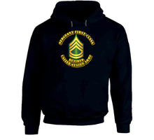 Load image into Gallery viewer, Sergeant First Class - E7 - w Text - Retired - Hoodie