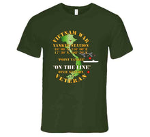 Load image into Gallery viewer, Navy - Vietnam Combat Vet - Yankee Station with Vietnam War Service Ribbons - T Shirt, Premium and Hoodie