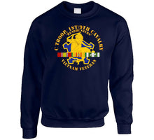 Load image into Gallery viewer, C Troop, 1st-9th Cavalry - Headhunters - Vietnam Vet W 1966-1967 Vn Sv Svc Long Sleeve T Shirt