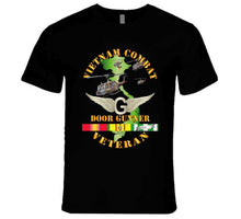 Load image into Gallery viewer, Army - Vietnam Combat Veteran Door Gunner - Air Assault with Vietnam Service Ribbons T-shirt, Premium, Hoodie