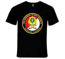 Load image into Gallery viewer, Army - 2nd Armored Cavalry Regiment Distinctive Unit Insignia - Red White - Battle Of 73 Easting T Shirt - Premium