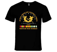 Load image into Gallery viewer, Army - Judge Advocate Veteran Corps,"Jag" with Vietnam War Service Ribbons - T Shirt, Premium and Hoodie