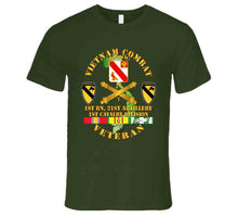 Load image into Gallery viewer, Army - Vietnam Combat Veteran, with 1st Batallion, 21st Artillery, Distinctive Unit Insignia, 1st Cavalry Division - T Shirt, Hoodie, and Premium