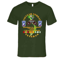Load image into Gallery viewer, Vietnam Combat Veteran With N (November) Company (CO), 75th Infantry Ranger, 173rd Airborne Brigade T Shirt, Hoodie and Premium